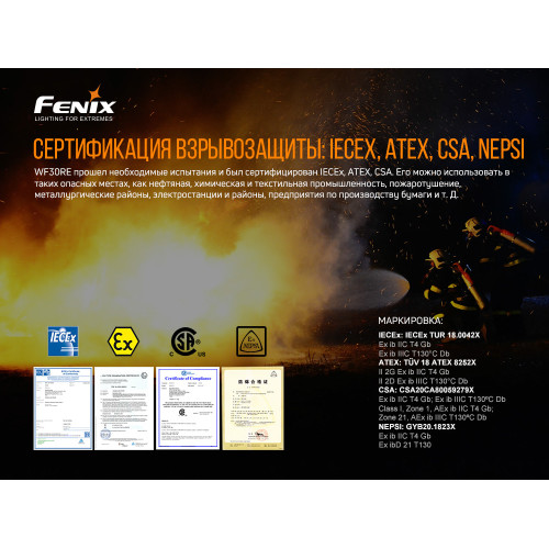 Ліхтар ручний Fenix WF30RE