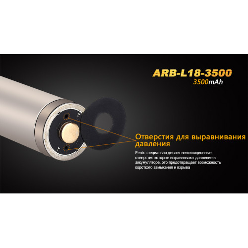Акумулятор 18650 Fenix 3500 mAh Li-ion
