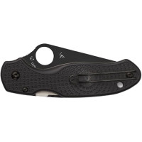 Ніж складний Spyderco Para 3 Black Blade FRN, серрейтор (С 223SBBK)