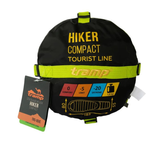 Спальный мешок Tramp Hiker Compact кокон левый TRS-052С
