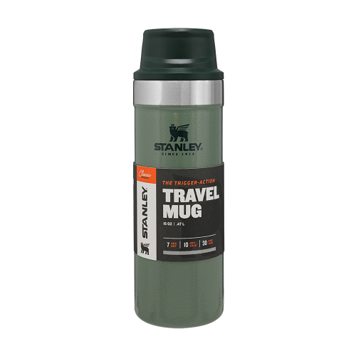 Термочашка Stanley Classic Trigger-action Hammertone Green 0.47 л
