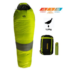 Спальный мешок Tramp Voyager Regular кокон левый оливковый/серый 220/80-55 TRS-052