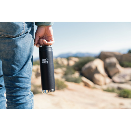 Термочашка Klean Kanteen TKWide Cafe Cap Shale Black Matt 592 ml