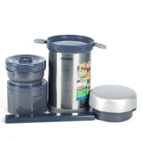 Набір для ланчу Zojirushi SL-NC09ST сталевий Набір для ланчу Zojirushi SL-NC09ST сталевий