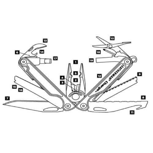 Мультитул Leatherman Charge TTi Подарункова упаковка 830732