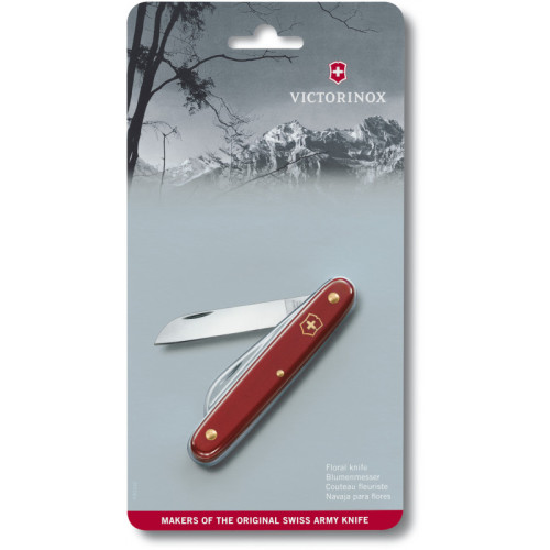 Нож садовый Victorinox Floral 100мм/1функ/крас.мат 3.9050 (блистер)