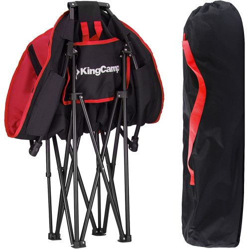 Шезлонг KingCamp Moon Leisure Chair (KC3816) Black / Red Шезлонг KingCamp Moon Leisure Chair (KC3816) Black / Red