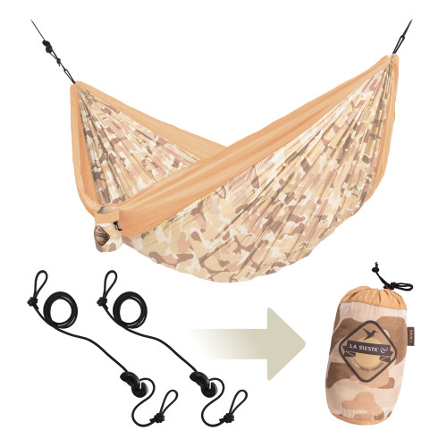 Гамак двомісний La Siesta Colibri Camo CLH20-C6 sahara