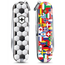 Складной нож Victorinox CLASSIC LE "World Of Soccer" 58мм/1сл/7функ/цветн/чехол /ножн