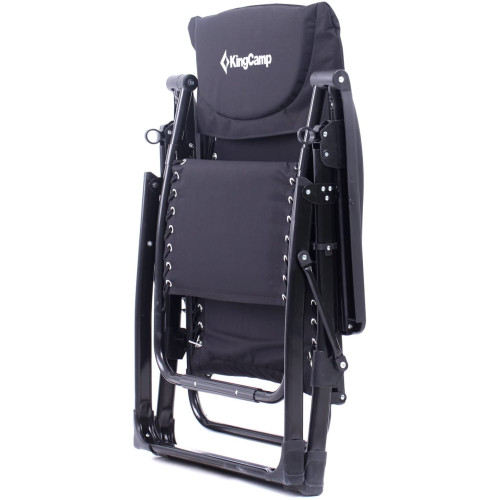 Шезлонг KingCamp Deckchair Enlarged Style (KC3903) Black