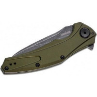 Ніж Kershaw Bareknuckle Black Blade олива (7777OLBW) Ніж Kershaw Bareknuckle Black Blade олива (7777OLBW)