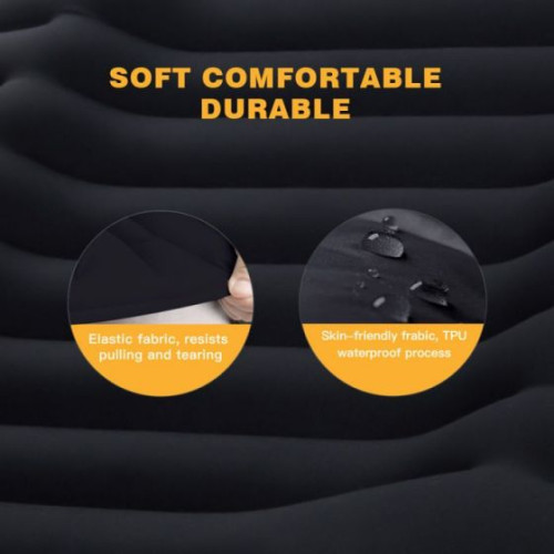 Надувний килимок KingCamp DELUEX COMFORT (KM1904) BLACK