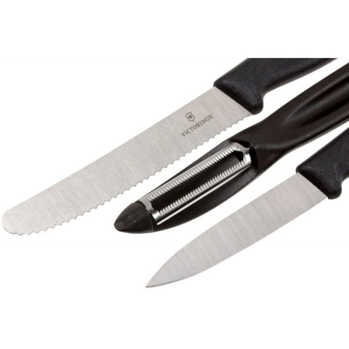 Набор кухонный Victorinox SwissClassic Paring Set 3шт с черной ручкой (Vx67113.31)