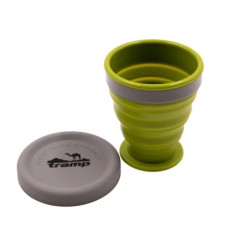 Стакан складаний TRAMP силіконовий з кришкою 200мл green