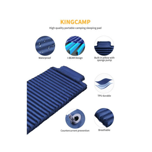 Надувний килимок KingCamp Comfort Light (KM1903) NAVY