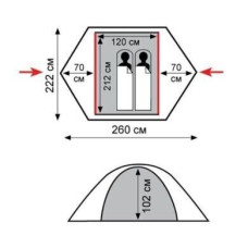 Палатка Tramp Tourist 3 TLT-002