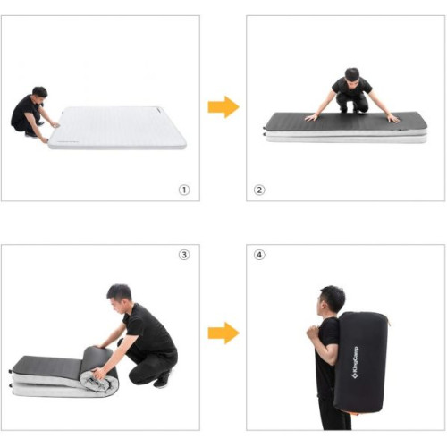 Самонадувний матрац KingCamp MON DUO 15 (KM2012) MEDIUMGREY