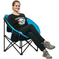Шезлонг KingCamp Moon Leisure Chair (KC3816) Black / Blue