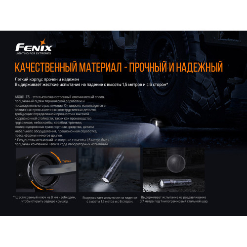 Ліхтар ручний Fenix WF30RE