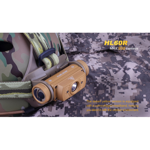 Ліхтар налобний Fenix HL60R Cree XM-L2 U2 Neutral White LED