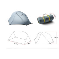 Намет одномісний 3F Ul Gear Floating Cloud 1 210T 3 season Сірий Намет одномісний 3F Ul Gear Floating Cloud 1 210T 3 season Сірий