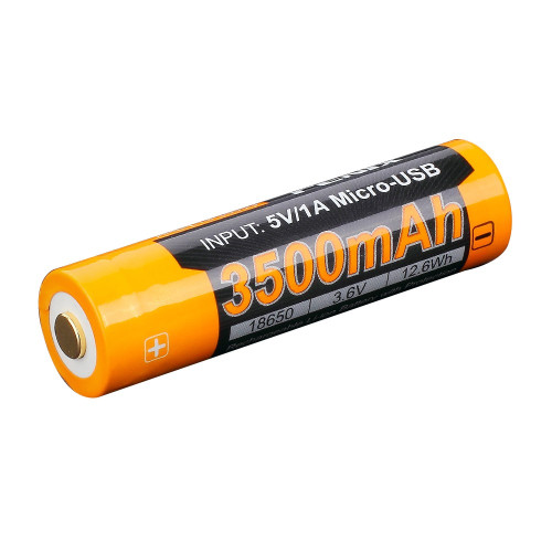 Акумулятор 18650 Fenix 3500 mAh ARB-L18-3500U micro usb зарядка