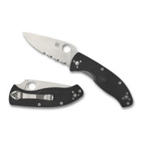 Ніж складний Spyderco Tenacious FRN, напівсерейтор (C122PSBK) Ніж складний Spyderco Tenacious FRN, напівсерейтор (C122PSBK)