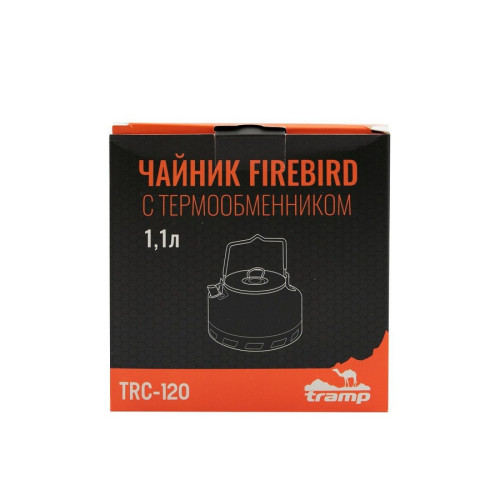 Чайник анодований з теплообмінником Tramp 1,1л TRC-120