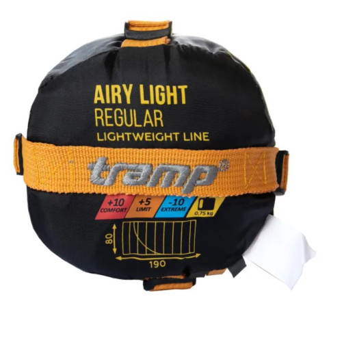 Спальный мешок Tramp Airy Light одеяло правый желто/серый 190/80 TRS-056R