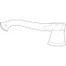 Сокира Morakniv вуглецева сталь пластикова рукоятка