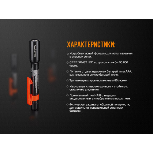 Ліхтар ручний Fenix WF05E