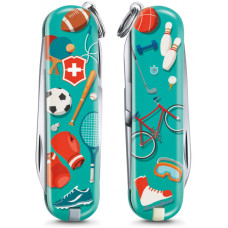 Складной нож Victorinox CLASSIC LE "Sports World" 58мм/1сл/7функ/цветн/чехол /ножн