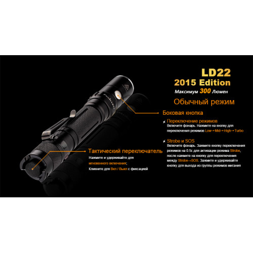 Ліхтар ручний Fenix LD22 G2 2015
