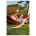 Гамак зі стійкою La Siesta NQR1421CNS200 red pepper