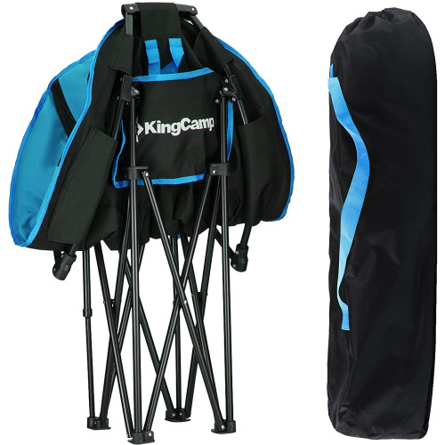Шезлонг KingCamp Moon Leisure Chair (KC3816) Black / Blue