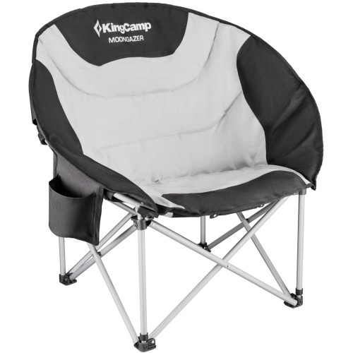 Шезлонг KingCamp Deluxe Moon Chair (KC3889) Black / grey