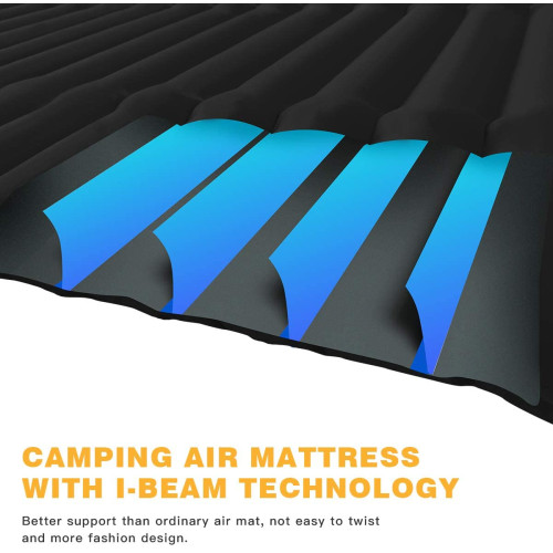 Самонадувний матрац KingCamp SUPER COMFORT SINGLE (KM1905) BLACK