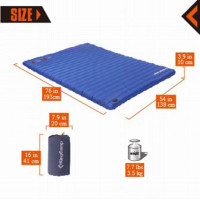 Надувний килимок KingCamp PUMP AIRBED DOUBLE (KM3589) BLUE