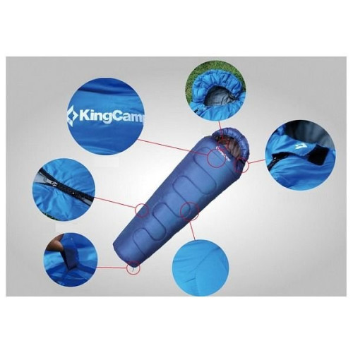 Спальний мішок KingCamp Treck 250 (KS3192) Right Blue