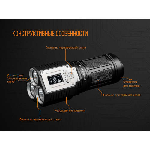 Ліхтар ручний Fenix TK72R 3 Cree XHP70