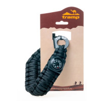 Браслет выживальщика Tramp (кресало/огниво, 2м паракорда) черный