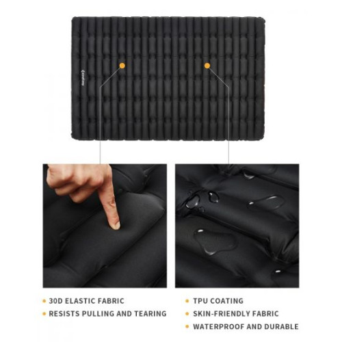 Самонадувний матрац KingCamp SUPER COMFORT DOUBLE (KM1906) BLACK