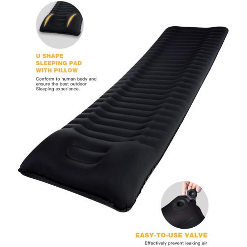 Самонадувний матрац KingCamp SUPER COMFORT SINGLE (KM1905) BLACK