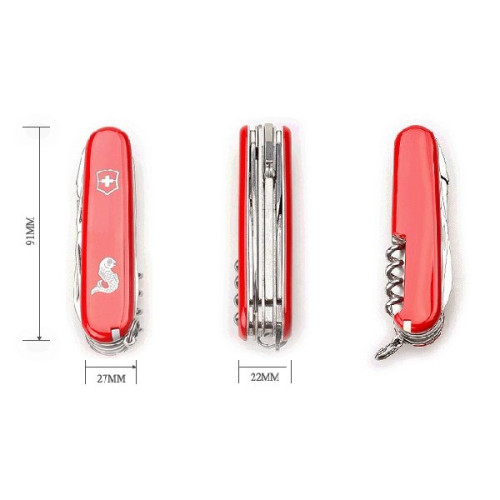 1.3653.72 Ніж Victorinox Swiss Army Angler червоний