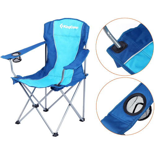 Шезлонг KingCamp Arms Chairin Steel (KC3818) Blue
