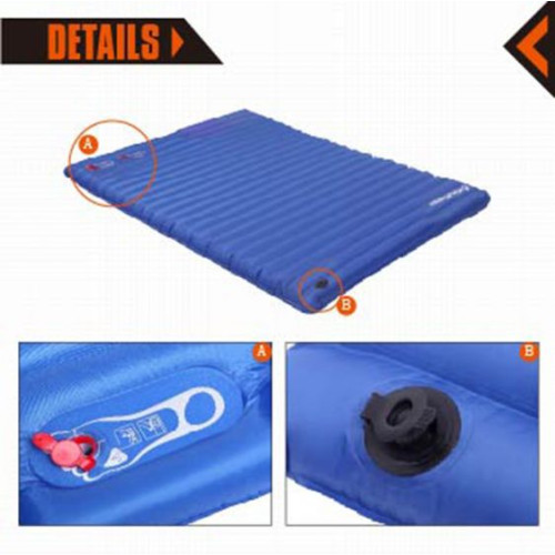 Надувний килимок KingCamp PUMP AIRBED DOUBLE (KM3589) BLUE