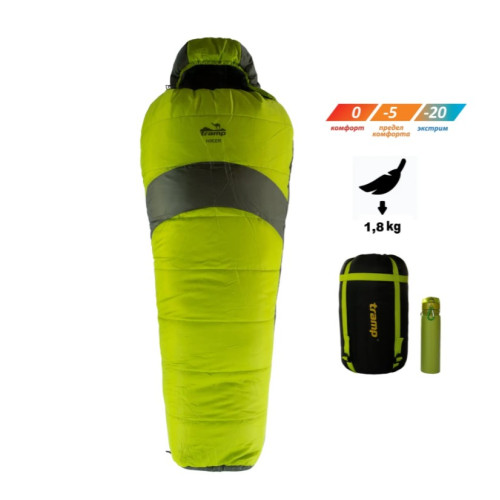 Спальный мешок Tramp Hiker Compact кокон левый TRS-052С