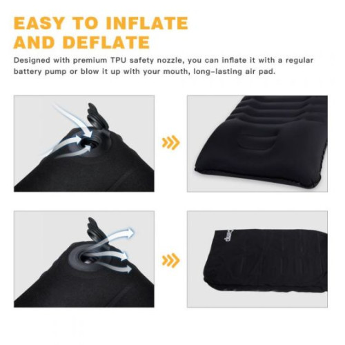Надувний килимок KingCamp DELUEX COMFORT (KM1904) BLACK