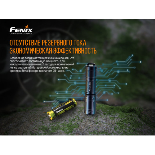 Налобний ліхтар Fenix HM65R+ліхтар ручний Fenix E01 V2.0 у подарунок