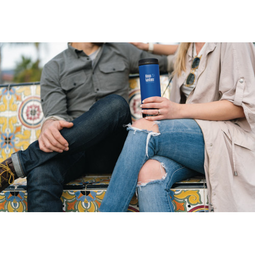 Термочашка Klean Kanteen TKWide Cafe Cap Deep Surf Matt 473 ml